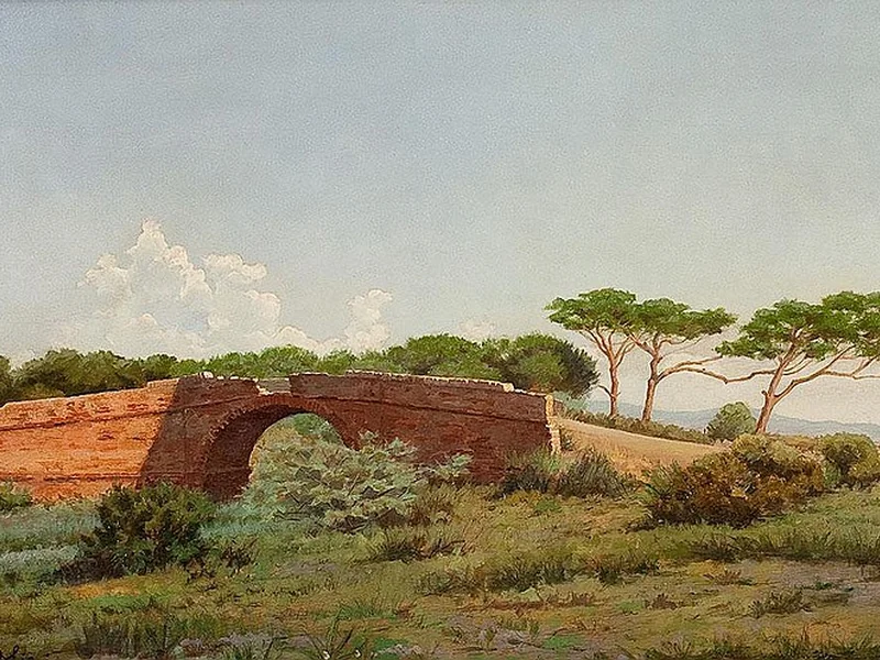 1889-Guido Spadolini - Il Ponte della Pietrabianca